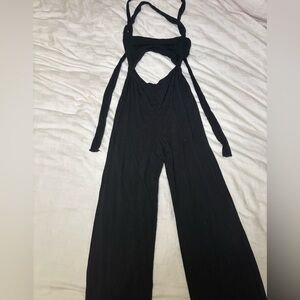 Fashion Nova Black Cutout Jumpsuit